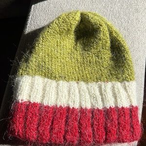 Erika by Peruvian trading co green white and red hat